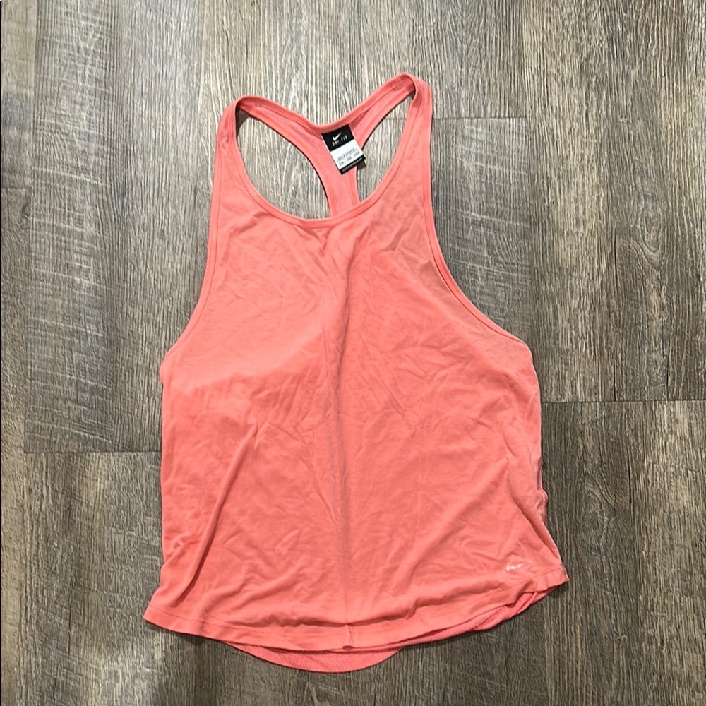 Nike Orange Sleeveless Tank Top Athletic Wear